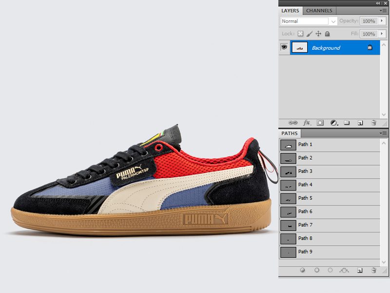 Multiple clipping path services - Shoe image clipping path by Smart Clipping