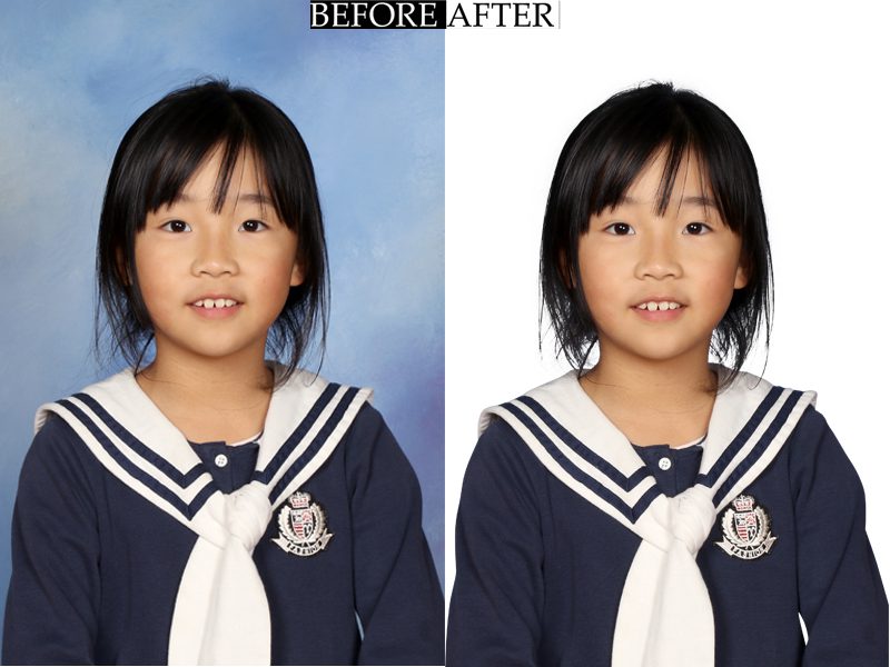 School girl portrait photoshoot - School Photo Editing Service by Smart Clipping (smartclipping.io)