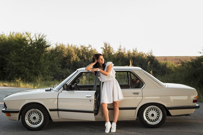 full-shot-woman-dress-posing - How to edit a car photo