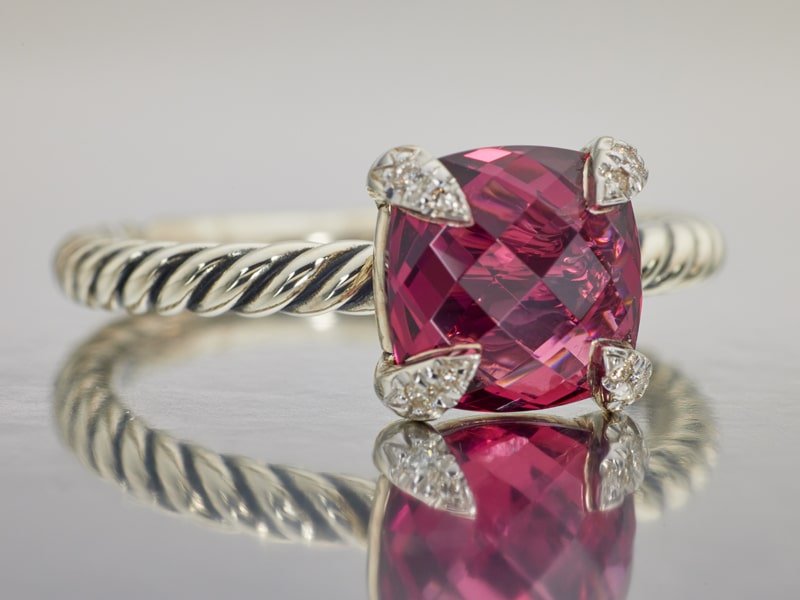 Professional jewelry photo retouching before showing enhanced shine, polished metal, and improved clarity by Smart Clipping