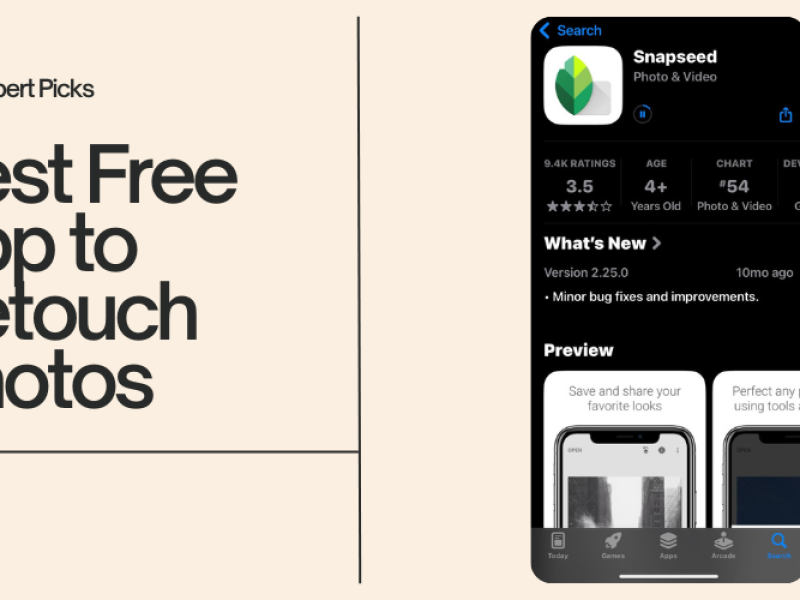 Best Free App to Retouch Photos Fast and Easy